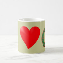 I love Ireland I love Irish country harp harp Mug