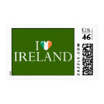"I love Ireland" postage stamp