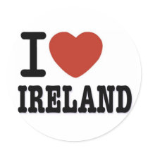 I LOVE IRELAND stickers