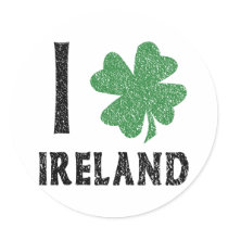I Love Ireland stickers