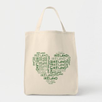 I Love Ireland With All My Heart (Symbolic Words) Bag