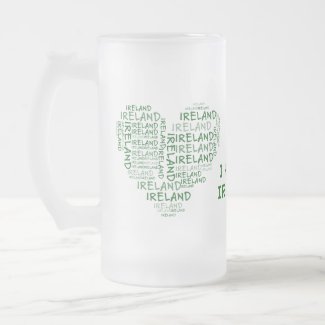 I Love Ireland With All My Heart (Symbolic Words) Coffee Mugs