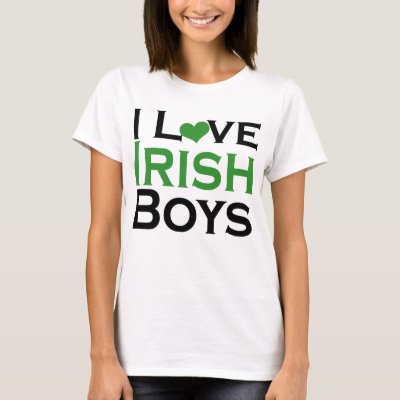 I love Irish Boys cute st patricks day t-shirts
