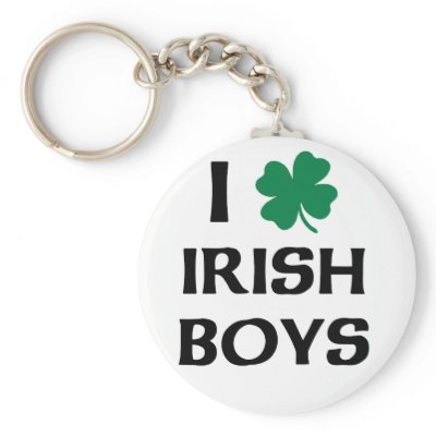 I Love Irish Boys Key Chain