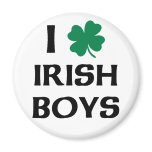I Love Irish Boys magnets