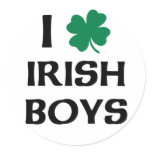 I Love Irish Boys stickers