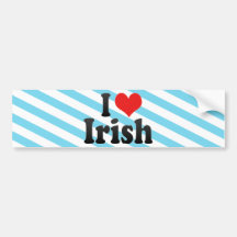 I Love Irish Bumper Stickers