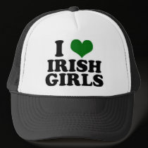 I Love Irish Girls hats
