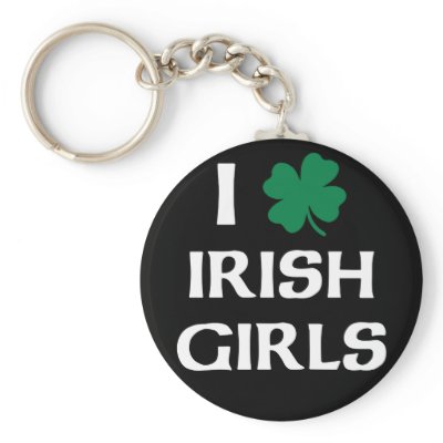 I Love Irish Girls Key Chain
