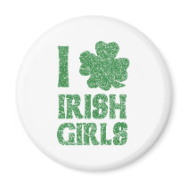 I Love Irish Girls Magnets