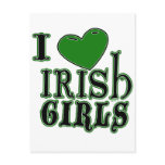 I Love Irish Girls Postcard