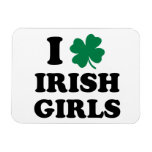 I Love Irish Girls Rectangle Magnets