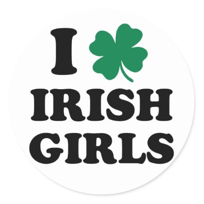 I Love Irish Girls Sticker