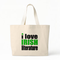 I Love Irish Literature Canvas Bags