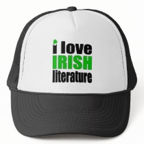 I Love Irish Literature Hats