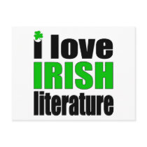 I Love Irish Literature Post Card