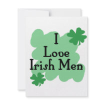 I love Irish Men Personalized Invitations