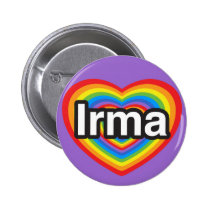 I love Irma. I love you Irma. Heart buttons