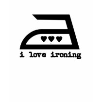 I Love Ironing (3 Hearts) t-shirts by majikbulletz I Love Ironing (3 Hearts) t-shirts