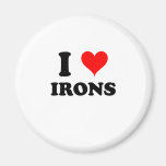 I Love Irons Fridge Magnet