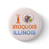 I Love Iroquois, IL Pinback Button