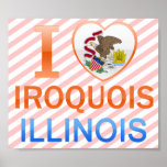 I Love Iroquois, IL Print