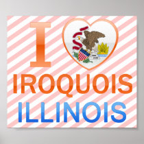 I Love Iroquois, IL Print