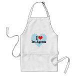 I Love Irs Agents aprons