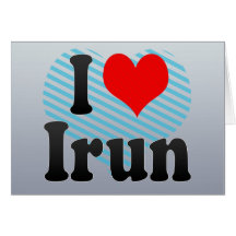 I Love Irun, Spain Cards