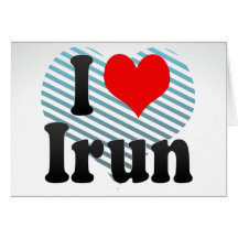 I Love Irun, Spain Cards