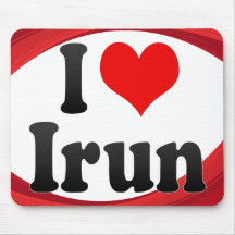 I Love Irun, Spain Mouse Pad