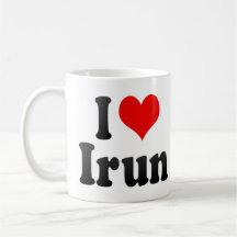I Love Irun, Spain Mugs