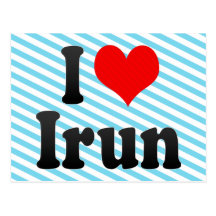 I Love Irun, Spain Postcards
