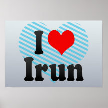 I Love Irun, Spain Poster