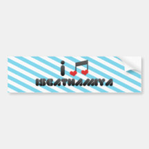 I Love Iscathamiya Bumper Stickers