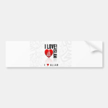 I love islam bumper sticker