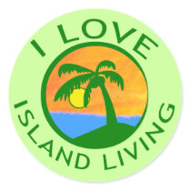 I Love Island Living Products stickers by TropicalBaby I Love Island Living Products stickers