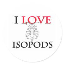I Love Isopods stickers by tshirtshirts I Love Isopods stickers