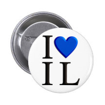 I Love Israel Pinback Button