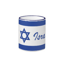 I Love Israel - Star of David Mugs