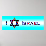 I (Love) Israel - Star of David Posters