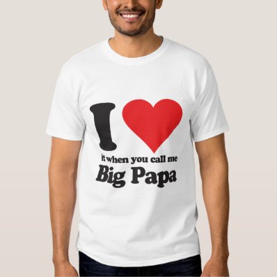 I love it when you call me big papa t shirt