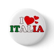 I Love Italia Button by brev87 I Love Italia Button