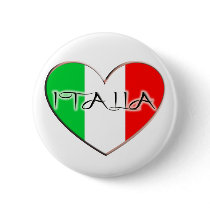 I LOVE ITALIA PINBACK BUTTONS