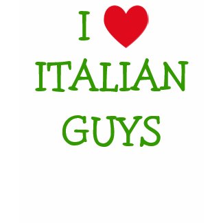 I Love Italian Guys Tank Top shirt