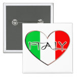 I LOVE ITALY BUTTONS