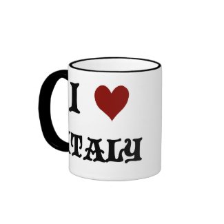 I Love Italy Coffee Mug mug