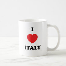 I LOVE Italy Coffee Mugs