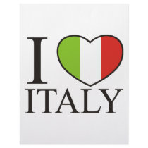 I Love Italy letterhead by EthnoShirts I Love Italy letterhead