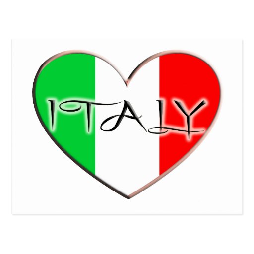 I LOVE ITALY POSTCARD Zazzle